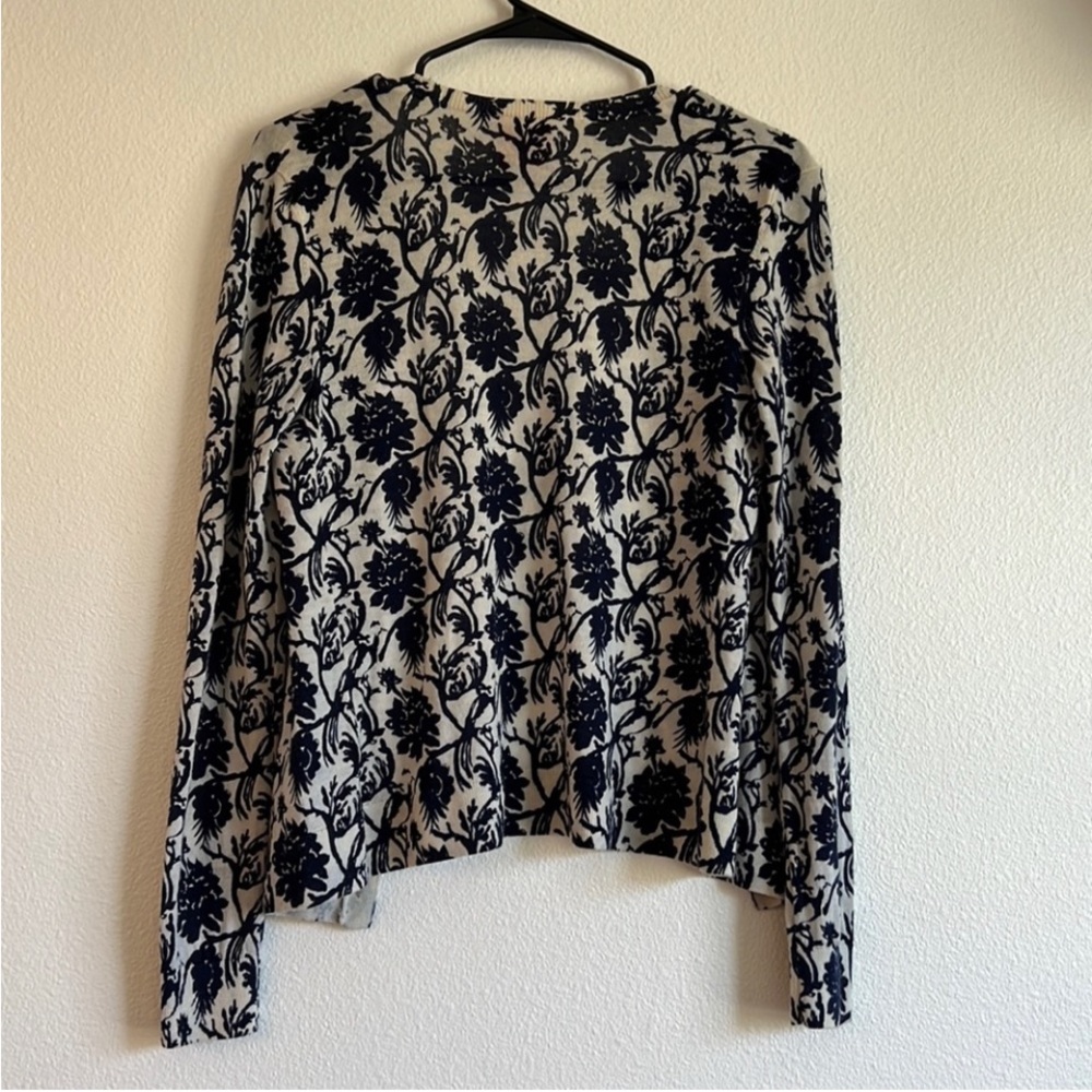 Tory Burch Floral Cardigan, Size S - Picture 6 of 9